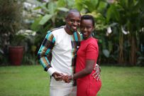 Activist Boniface Mwangi with his wife Njeri