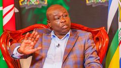 Deputy President Rigathi Gachagua during a media interview on August 4, 2023