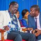 ODM Leader Raila Odinga with Senator Edwin Sifuna.