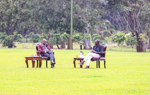 President William Ruto with Deputy President Rigathi Gachagua at State House