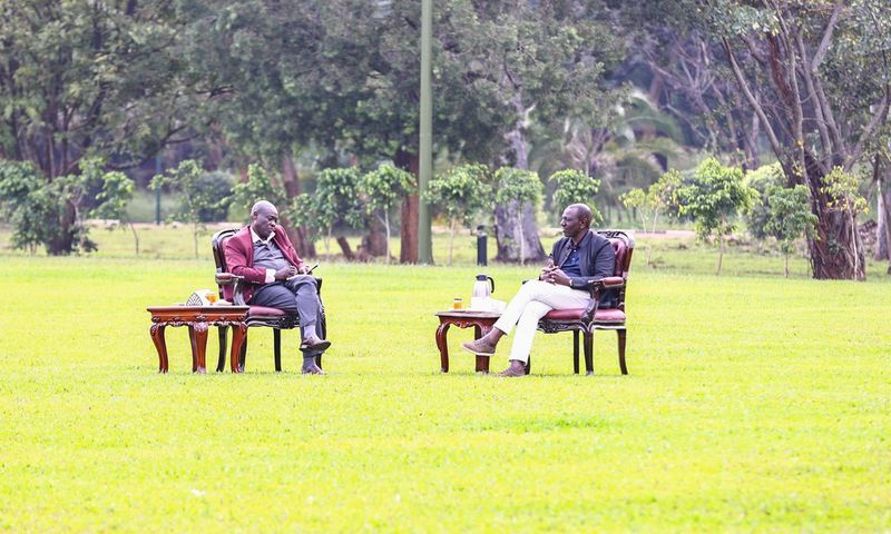 President William Ruto with Deputy President Rigathi Gachagua at State House