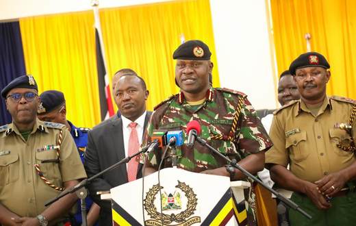 Acting Police Inspector General Gilbert Masengeli