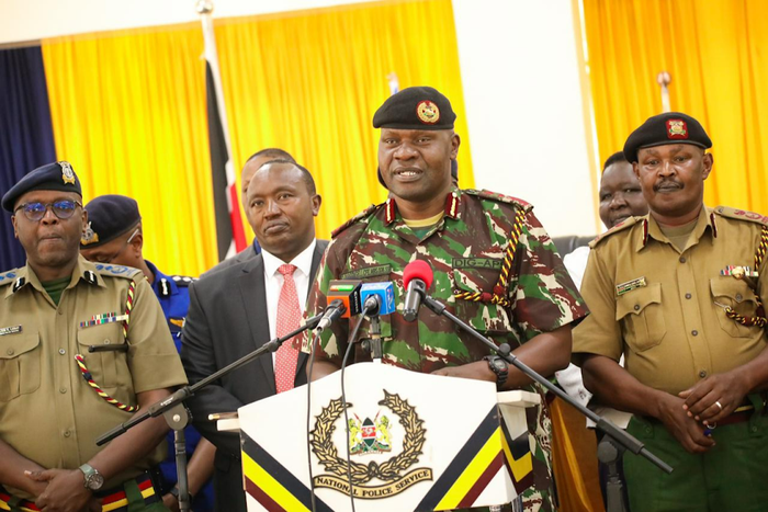 Acting Police Inspector General Gilbert Masengeli