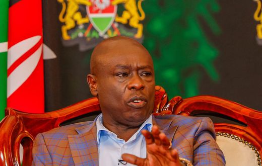Deputy President Rigathi Gachagua during a media interview on August 4, 2023