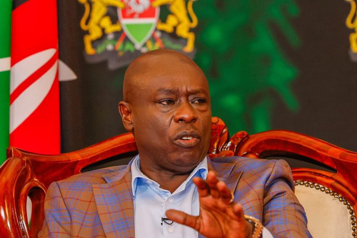 Deputy President Rigathi Gachagua during a media interview on August 4, 2023