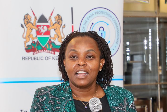 Data Commissioner Immaculate Kassait during a sensitisation meeting with Regulators, membership organisations and associations on September 9, 2024