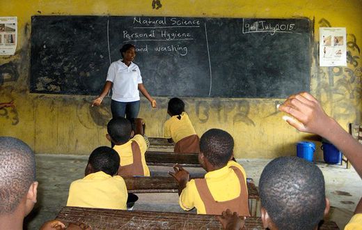 Teacher in classroom