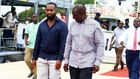 Former Governor Hassan Joho and President William Ruto in Mombasa in 2018