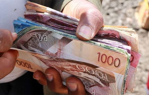 A person holding money