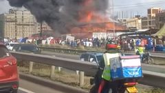 Mysterious fire destroys furniture shop in Kasarani