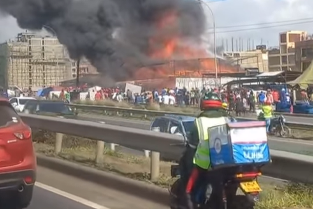 Mysterious fire destroys furniture shop in Kasarani