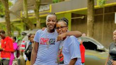 Gospel singer Guardian Angel with his wife Esther Musila
