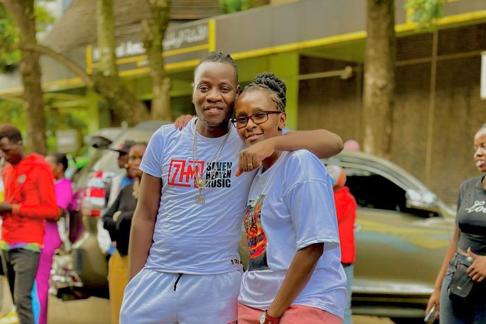 Gospel singer Guardian Angel with his wife Esther Musila