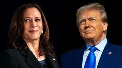 US Vice President Kamala Harris and former US President Donald Trump