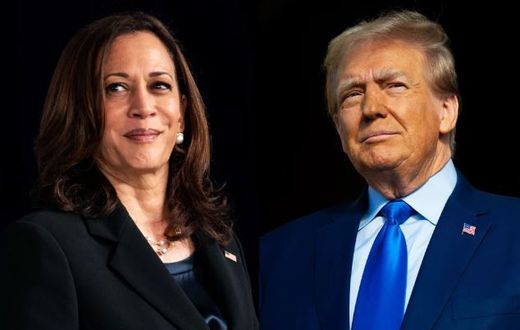 US Vice President Kamala Harris and former US President Donald Trump