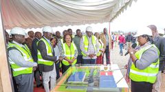 President William Ruto when he presided over the groundbreaking of the Sagana Industrial City in Kirinyaga County on Saturday, August 10, 2024