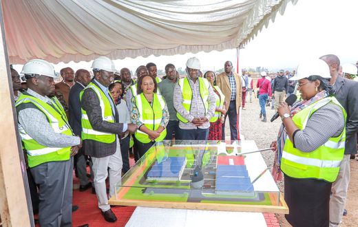 President William Ruto when he presided over the groundbreaking of the Sagana Industrial City in Kirinyaga County on Saturday, August 10, 2024