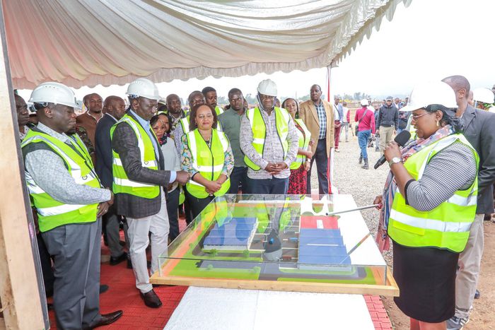 President William Ruto when he presided over the groundbreaking of the Sagana Industrial City in Kirinyaga County on Saturday, August 10, 2024
