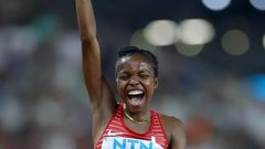 Winfred Yavi became the first athlete representing Bahrain to win the 3000m steeplechase at the World Athletics Championship in 2023.