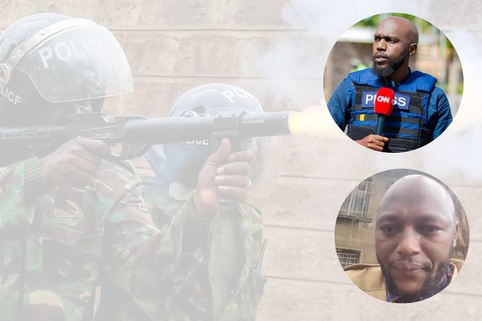 Larry Madowo, Stephen Letoo brave police fury during Nane Nane demos