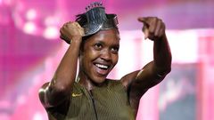 Faith Kipyegon at the Athlos New York meet