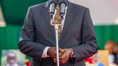 Deputy President Rigathi Gachagua at the Funeral ceremony for 21 children who died in Hillside Endarasha Academy