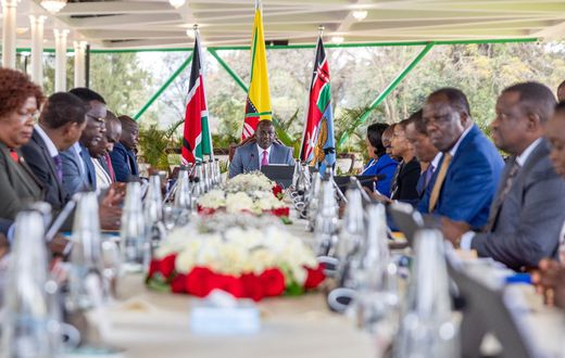 President William Ruto chairing a Cabinet meeting at State House, Nairobi