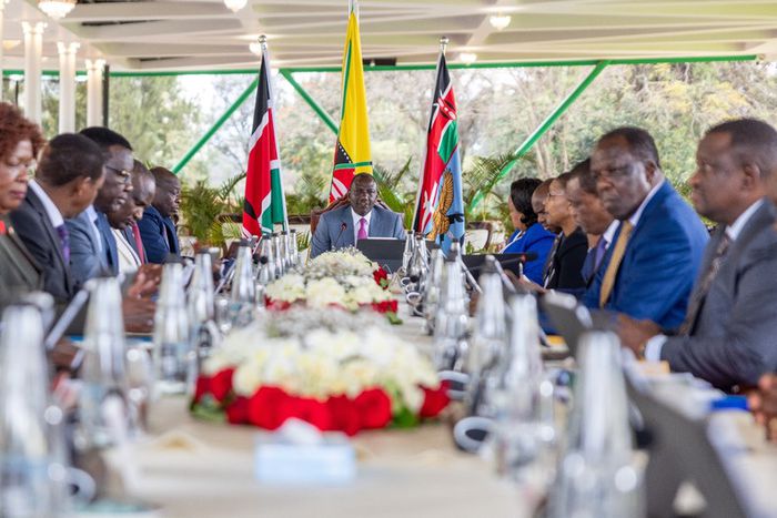 President William Ruto chairing a Cabinet meeting at State House, Nairobi
