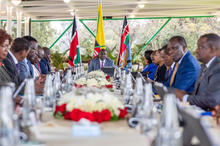 President William Ruto chairing a Cabinet meeting at State House, Nairobi