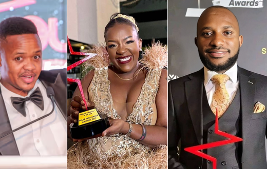 Holy Dave, Murugi Munyi and Tom Daktari holding their Pulse Influencer Awards plaques
