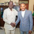ODM leader Raila Odinga with Embakasi East MP Babu Owino