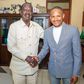 ODM leader Raila Odinga with Embakasi East MP Babu Owino