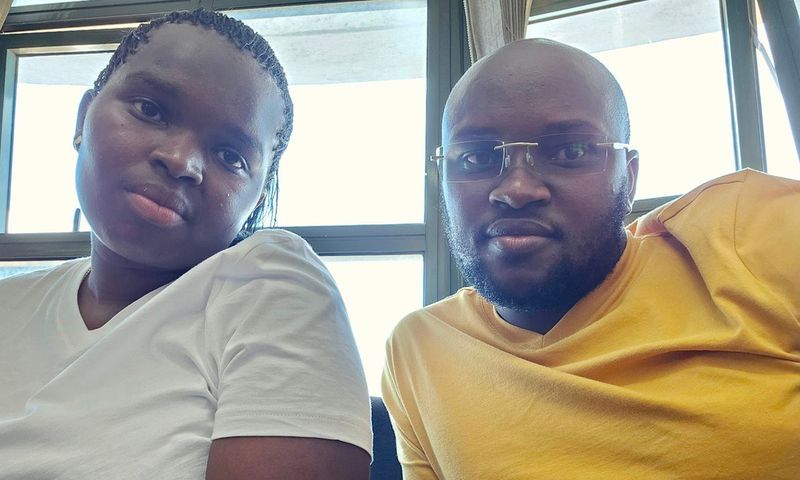 Bomet Women Representative Linet Toto Chepkorir with her husband Nifty Kim