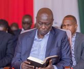 Deputy President Rigathi Gachagua during a church service on Sunday, September 22