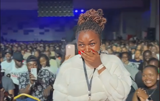 Teacher Cillah unexpectedly brings Njugush's show to a standstill