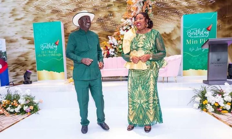 Raila and Ida Odinga celebrate her 74th birthday in glamorous event