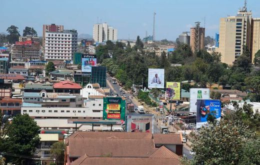 An ariel view of Eldoret City