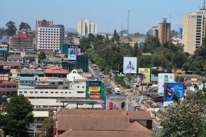 An ariel view of Eldoret City