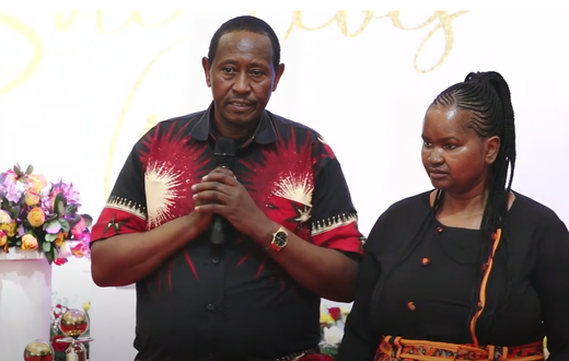 Nimo's parents paying tribute to Mr Seed's mum during her memorial service on September 12, 2024