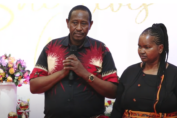 Nimo's parents paying tribute to Mr Seed's mum during her memorial service on September 12, 2024