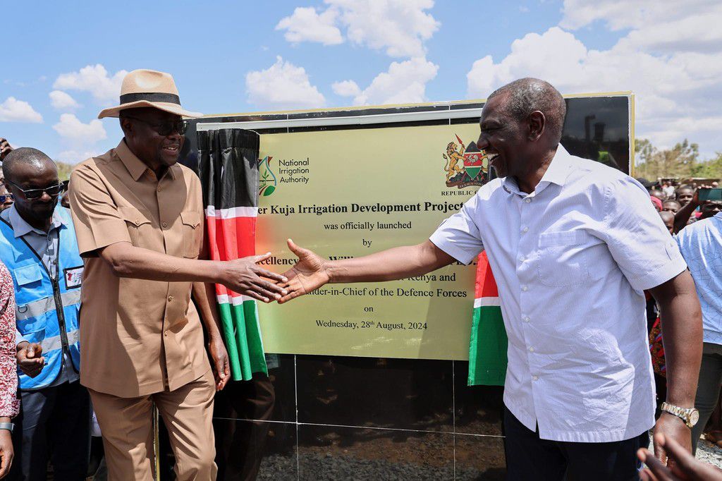 President William Ruto commissioned the Lower Kuja Irrigation Development Project in Migori County