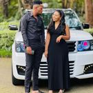 A past image of Singer Linet Munyali 'Size 8' with DJ Mo