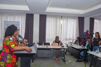 Suba North MP Millie Odhiambo speaking during a Women mentorship workshop on August 16, 2024