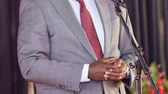 Deputy President Rigathi Gachagua speaks at  Eldoret State Lodge ahead of the conferment of Eldoret City Status