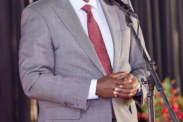 Deputy President Rigathi Gachagua speaks at  Eldoret State Lodge ahead of the conferment of Eldoret City Status
