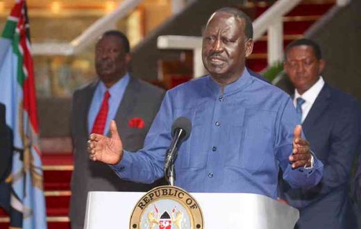 File image of Raila Odinga