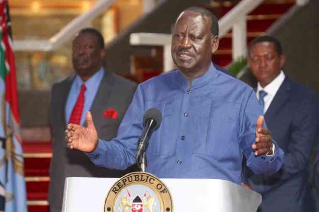 File image of Raila Odinga