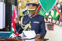 Inspector General of Police Douglas Kanja when he took oath of office