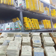 A photo of uncollected number plates and log books