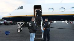 Kevin Kangethe being received in Boston U.S. after extradition